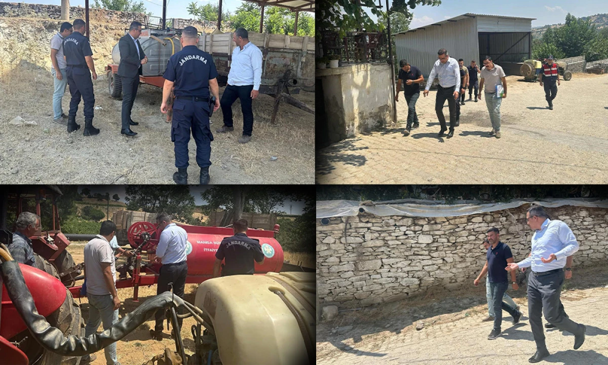 YANGINLA MÜCADELE İÇİN KÖY KÖY GEZİYOR