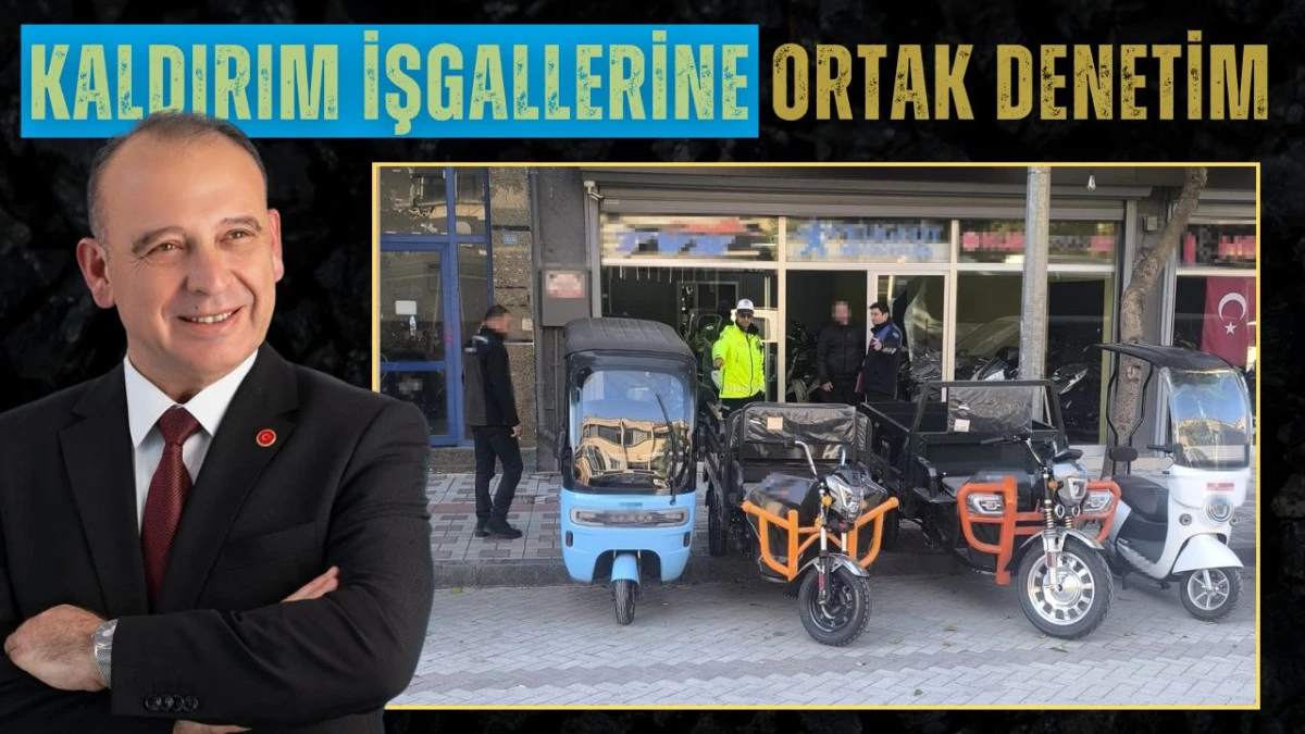 YOL VE KALDIRIMLARI İŞGAL EDENLERE CEZA YAĞDI